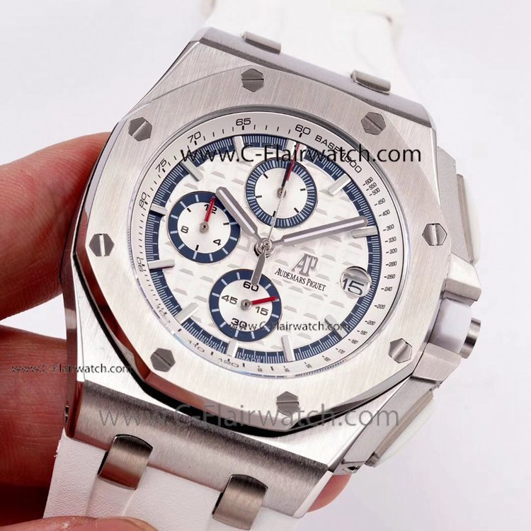 Audemars Royal Oak Offshore Replica 44mm Ss White Dial